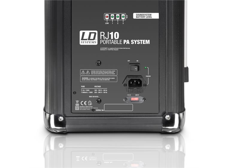 LD Systems Roadjack 10 - Battery Powered Bluetooth Loudspeaker